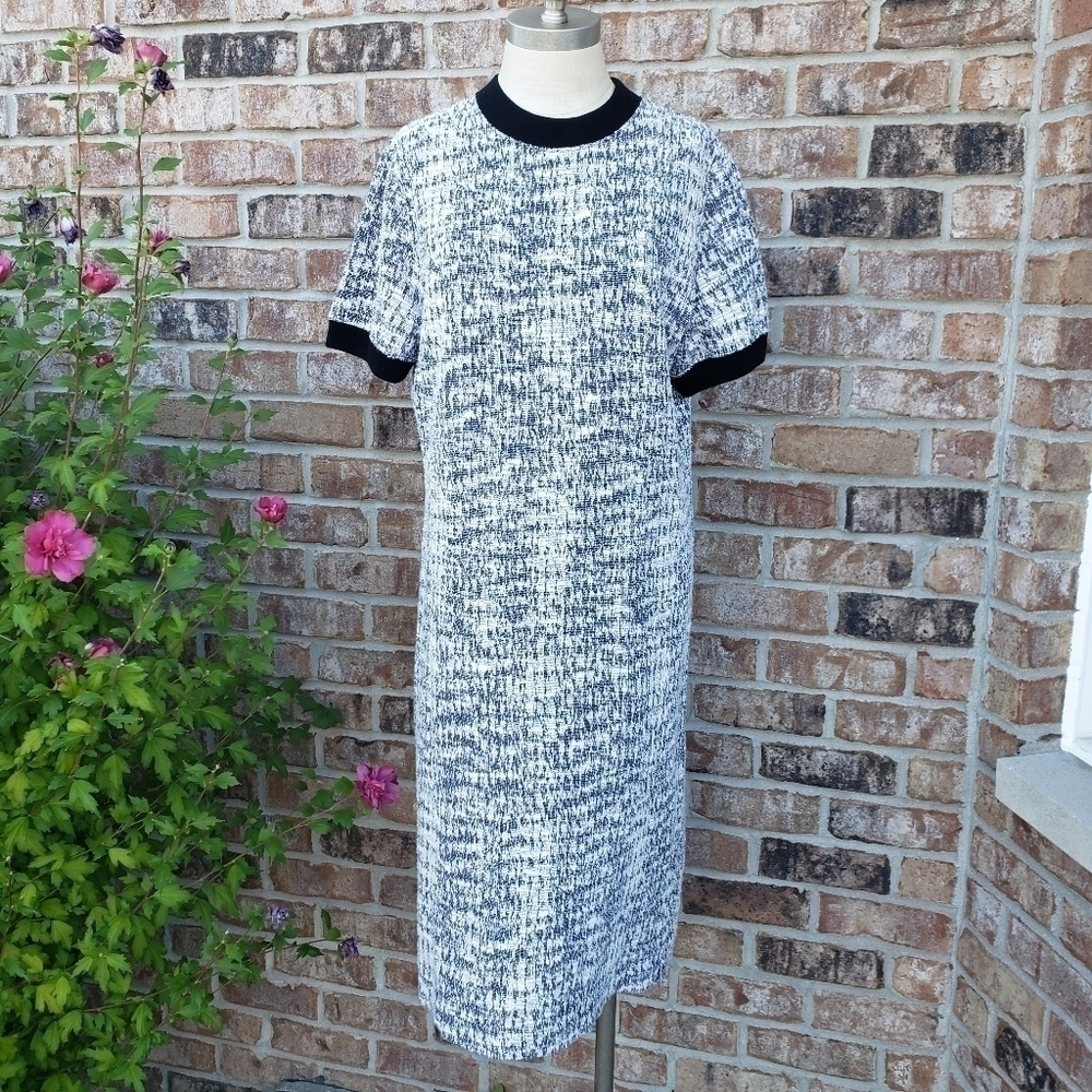 BILLY REID Tweed Short Sleeves Mini Dress Size M - Picture 4 of 5